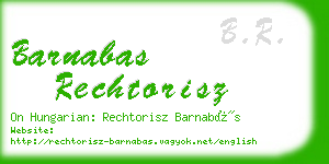 barnabas rechtorisz business card